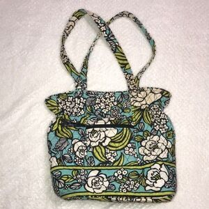 Vera Bradley Shoulder Bag Retired Pattern Island Blooms Floral Snap Closure
